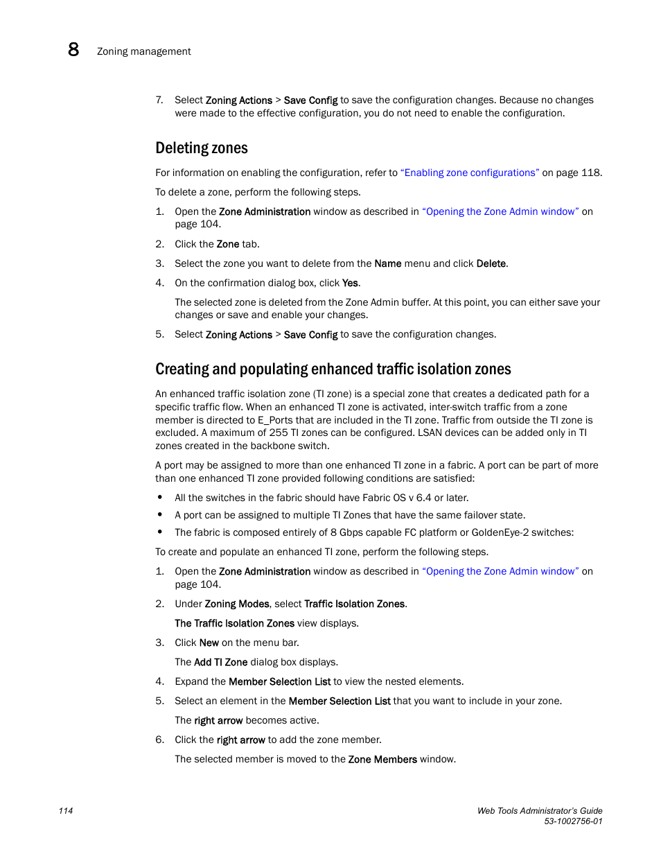 Deleting zones | Dell POWEREDGE M1000E User Manual | Page 142 / 268