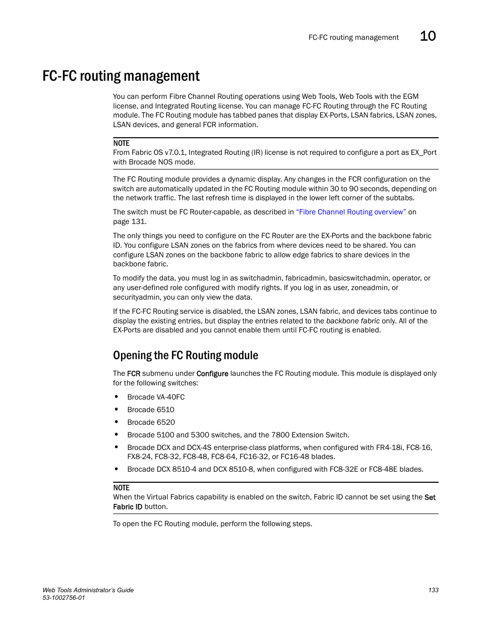 Fc-fc routing management, Opening the fc routing module | Dell POWEREDGE M1000E User Manual | Page 161 / 268