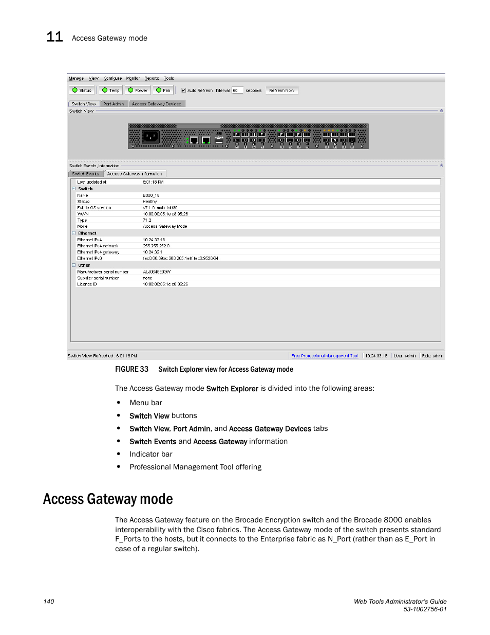 Access gateway mode, Figure 33 | Dell POWEREDGE M1000E User Manual | Page 168 / 268