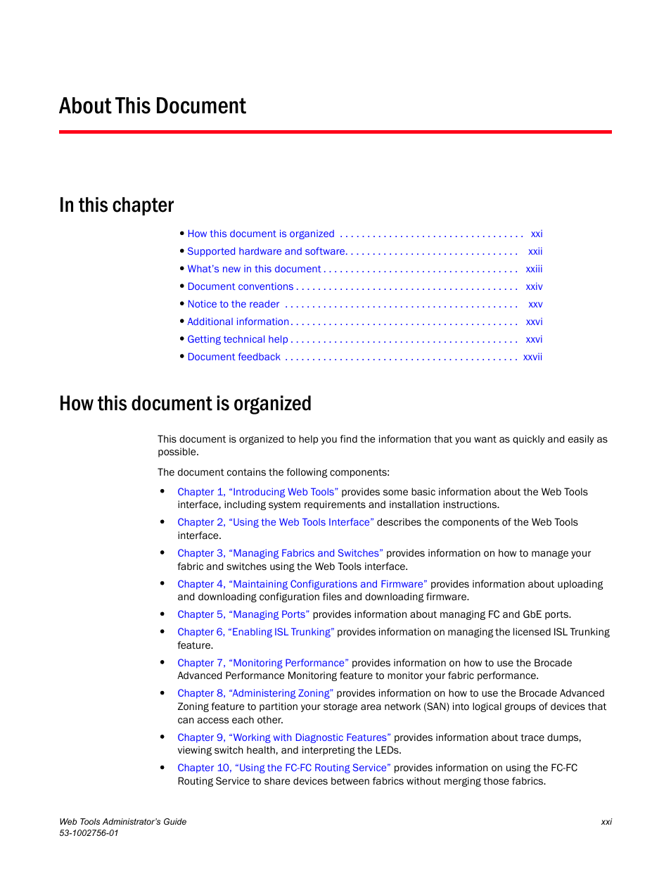 About this document, In this chapter, How this document is organized | Dell POWEREDGE M1000E User Manual | Page 21 / 268