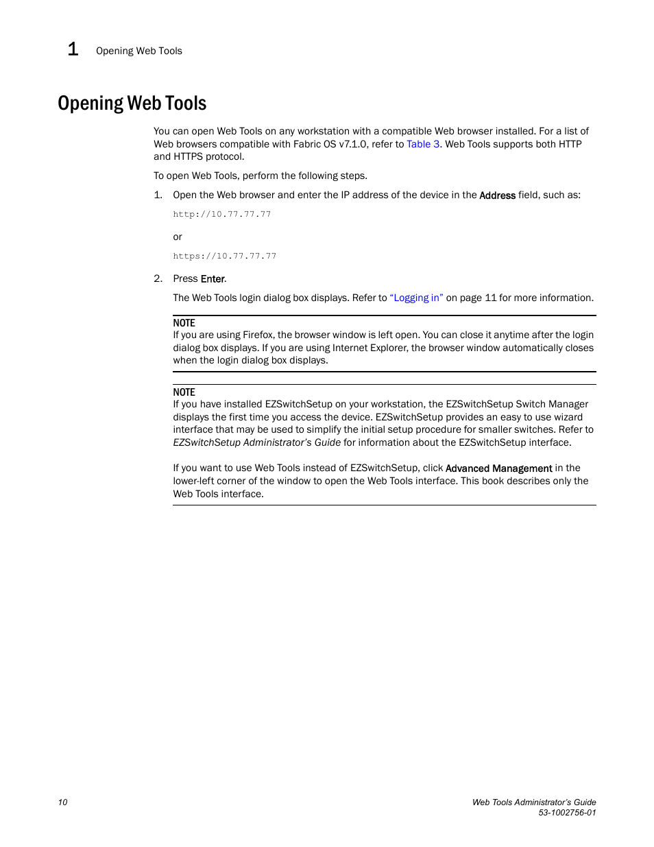 Opening web tools | Dell POWEREDGE M1000E User Manual | Page 38 / 268