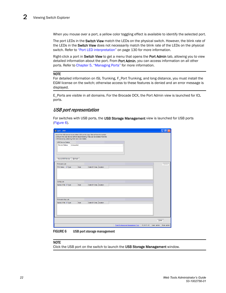 Figure 6, Usb port representation | Dell POWEREDGE M1000E User Manual | Page 50 / 268