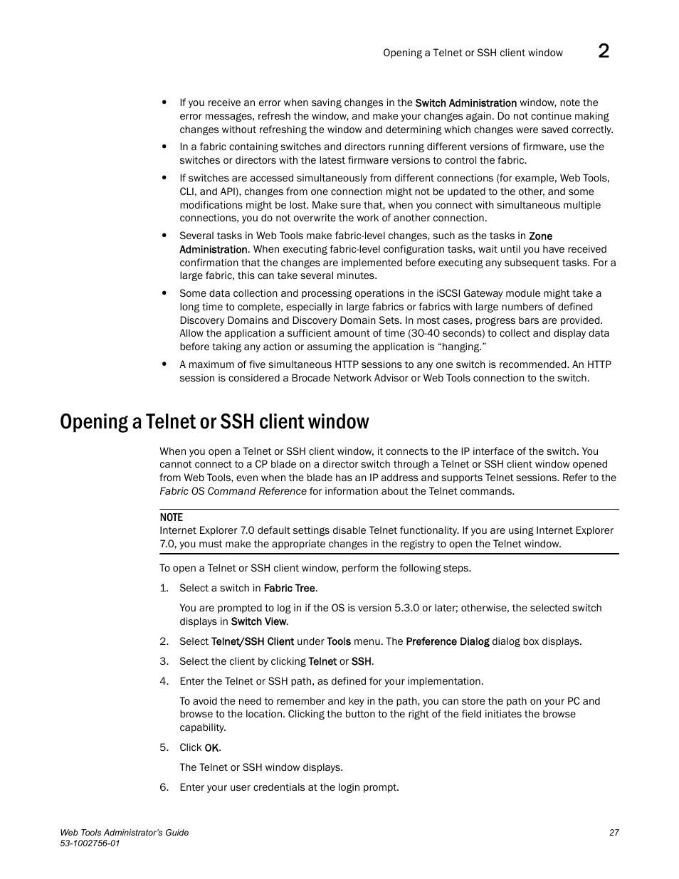 Opening a telnet or ssh client window | Dell POWEREDGE M1000E User Manual | Page 55 / 268