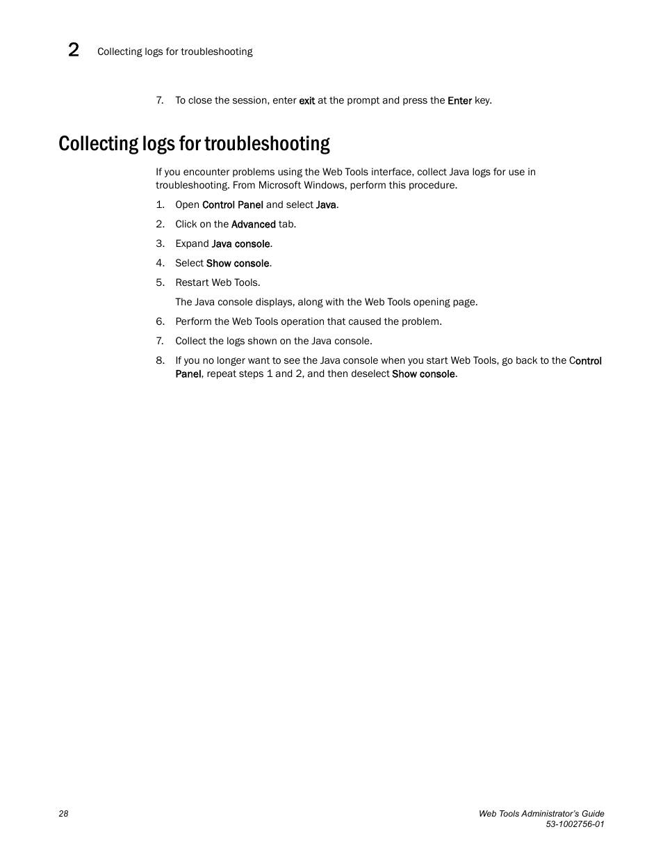 Collecting logs for troubleshooting | Dell POWEREDGE M1000E User Manual | Page 56 / 268