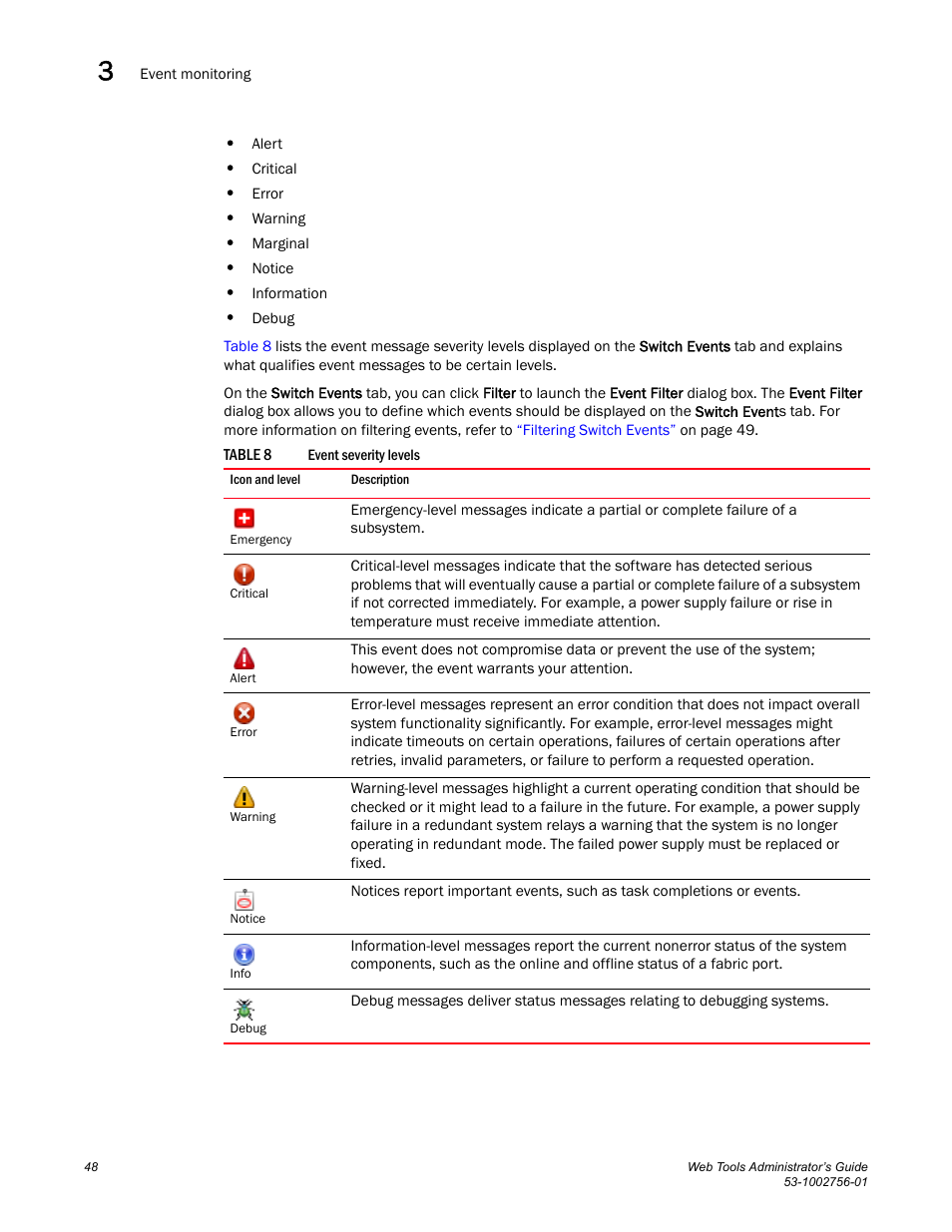 Table 8 | Dell POWEREDGE M1000E User Manual | Page 76 / 268