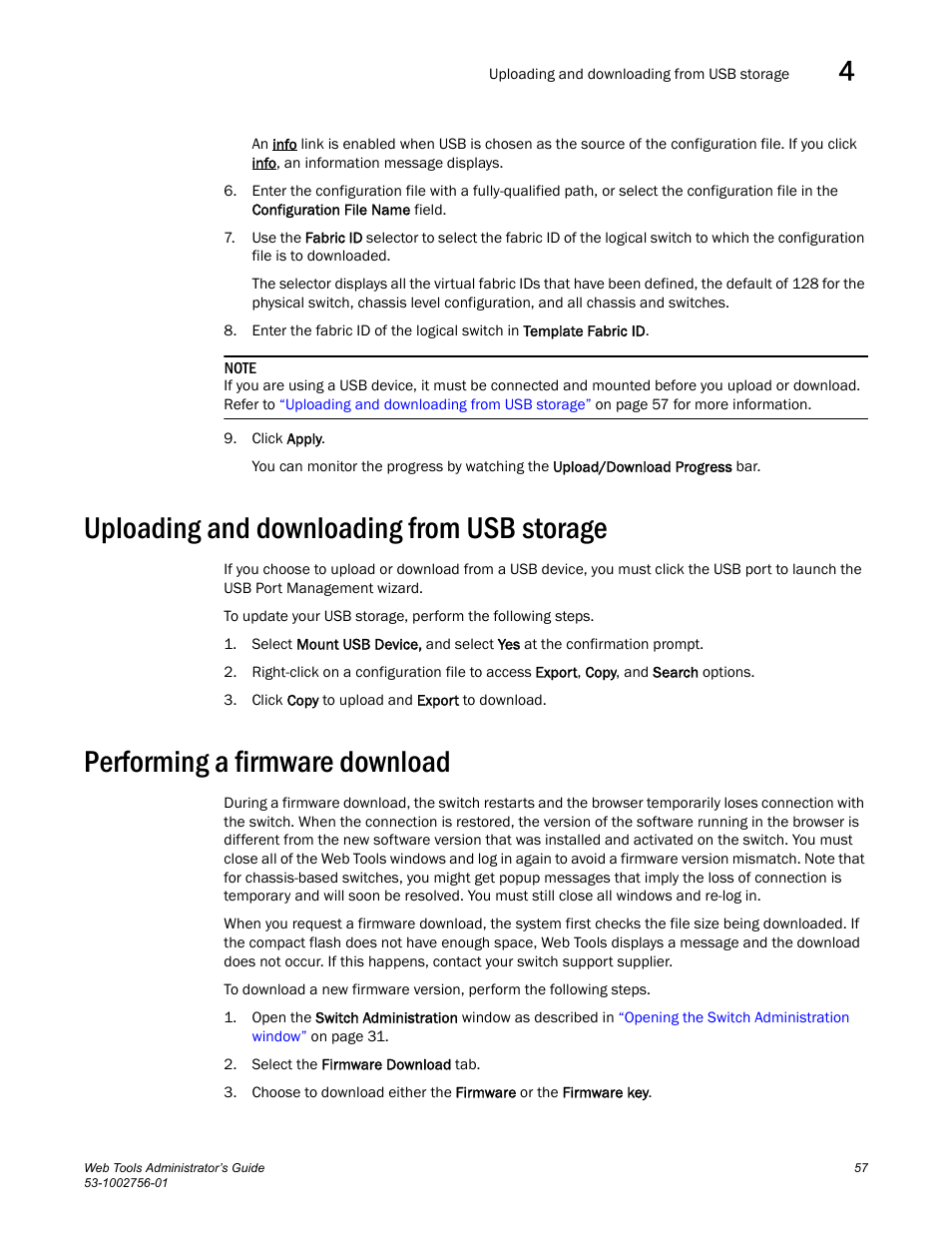 Uploading and downloading from usb storage, Performing a firmware download | Dell POWEREDGE M1000E User Manual | Page 85 / 268