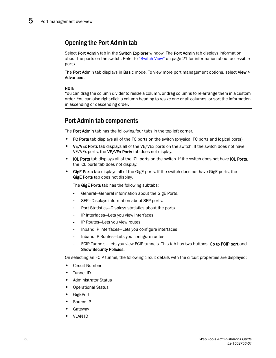 Opening the port admin tab, Port admin tab components | Dell POWEREDGE M1000E User Manual | Page 88 / 268