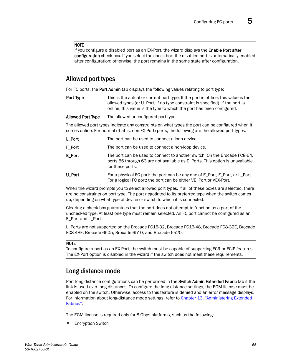 Allowed port types, Long distance mode | Dell POWEREDGE M1000E User Manual | Page 93 / 268