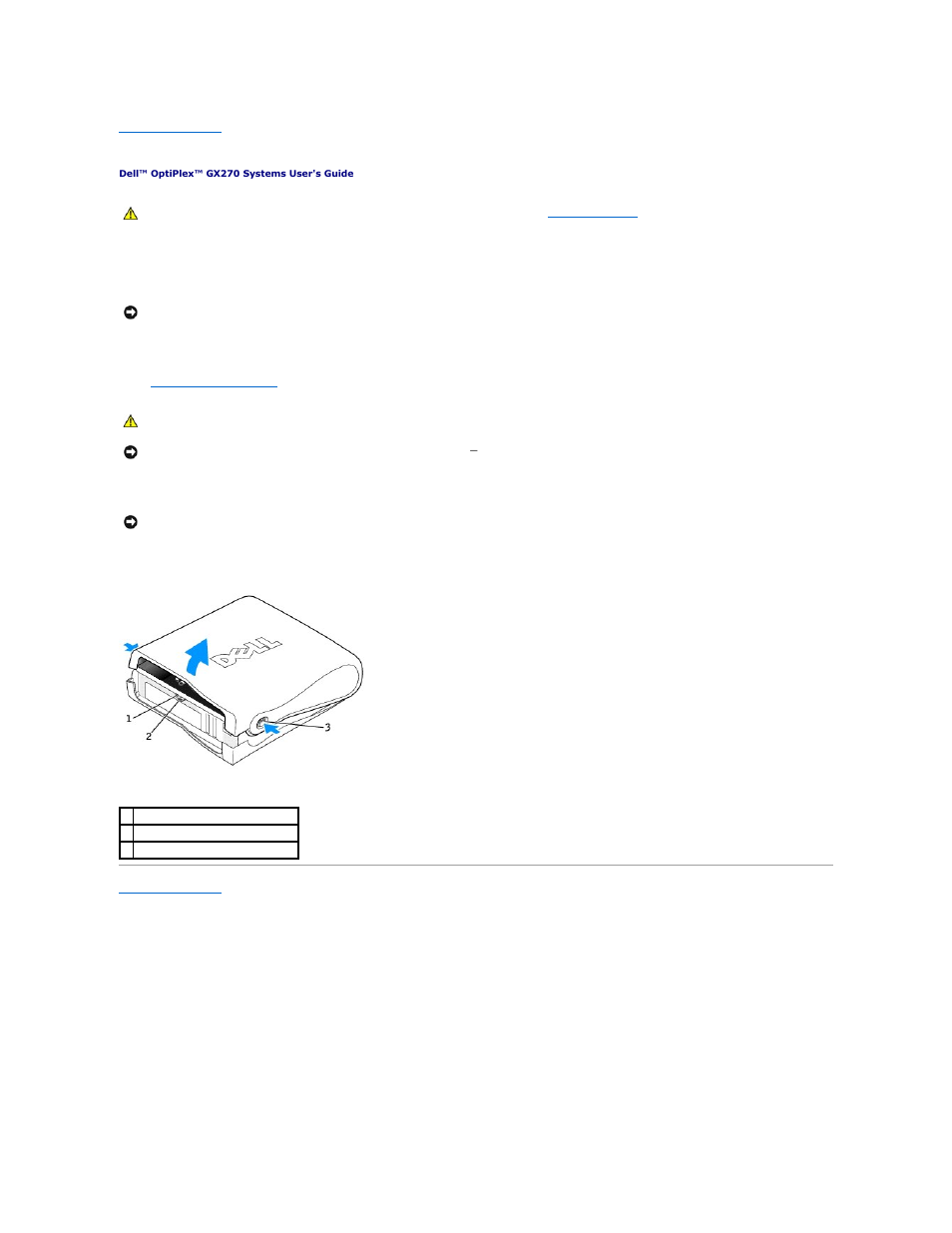 Opening the computer cover | Dell OptiPlex GX270 User Manual | Page 106 / 178