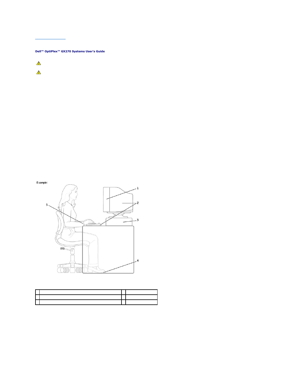 Ergonomic computing habits | Dell OptiPlex GX270 User Manual | Page 25 / 178