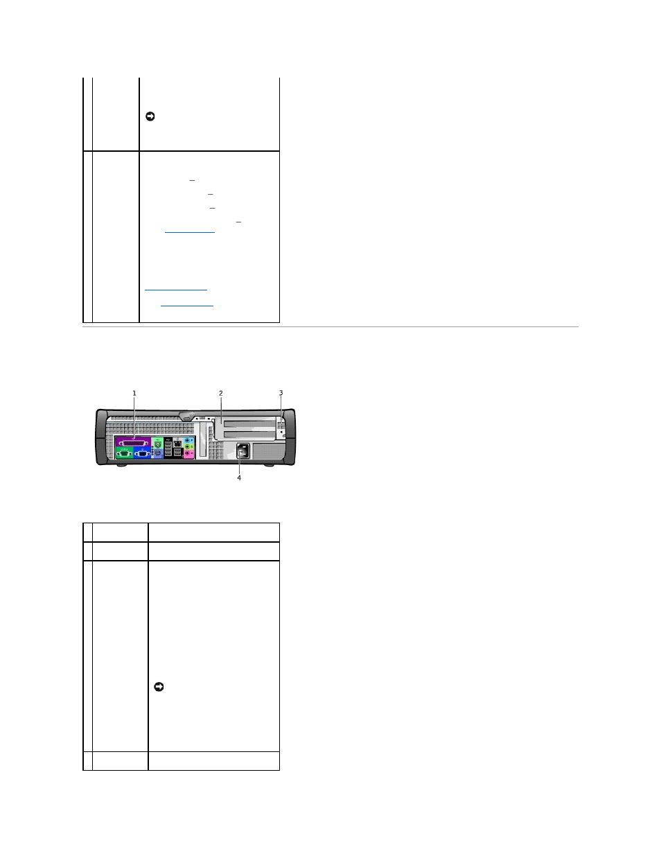 Back view | Dell OptiPlex GX270 User Manual | Page 61 / 178