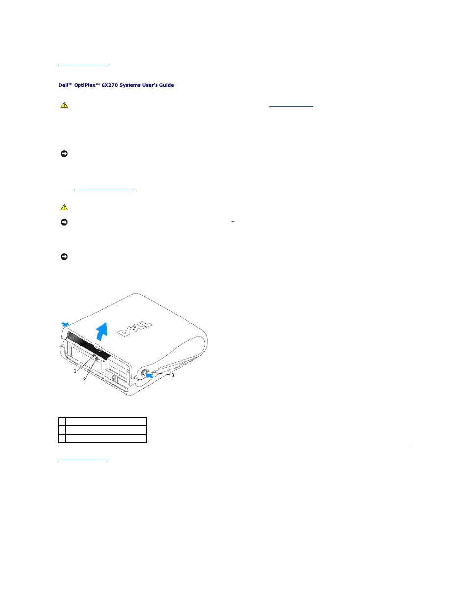 Opening the computer cover | Dell OptiPlex GX270 User Manual | Page 75 / 178