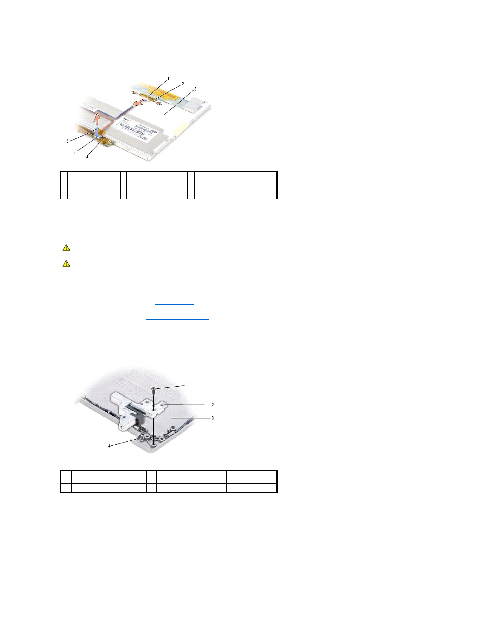 Removing the display hinges | Dell Latitude D630C (Late 2008) User Manual | Page 15 / 40
