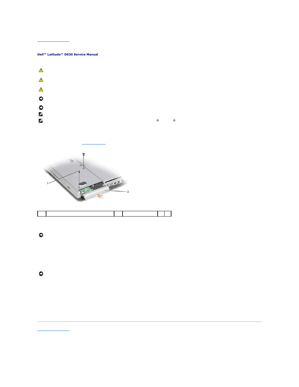 Hard drive | Dell Latitude D630C (Late 2008) User Manual | Page 17 / 40