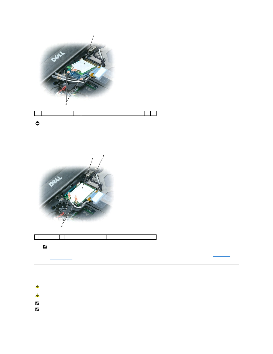Mobile broadband network (wwan) card, Step 5 | Dell Latitude D630C (Late 2008) User Manual | Page 25 / 40