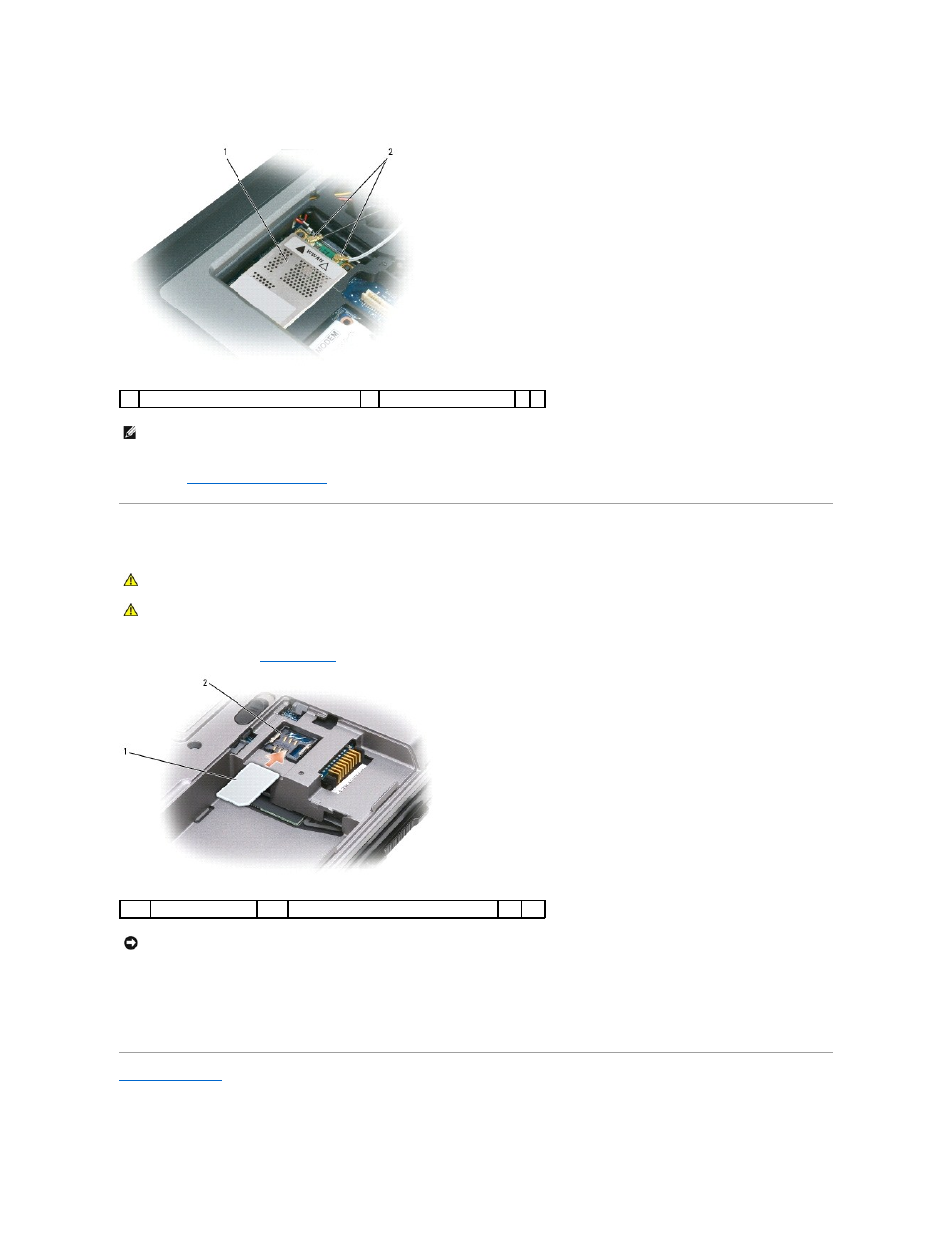 Subscriber identity module (sim) card | Dell Latitude D630C (Late 2008) User Manual | Page 27 / 40