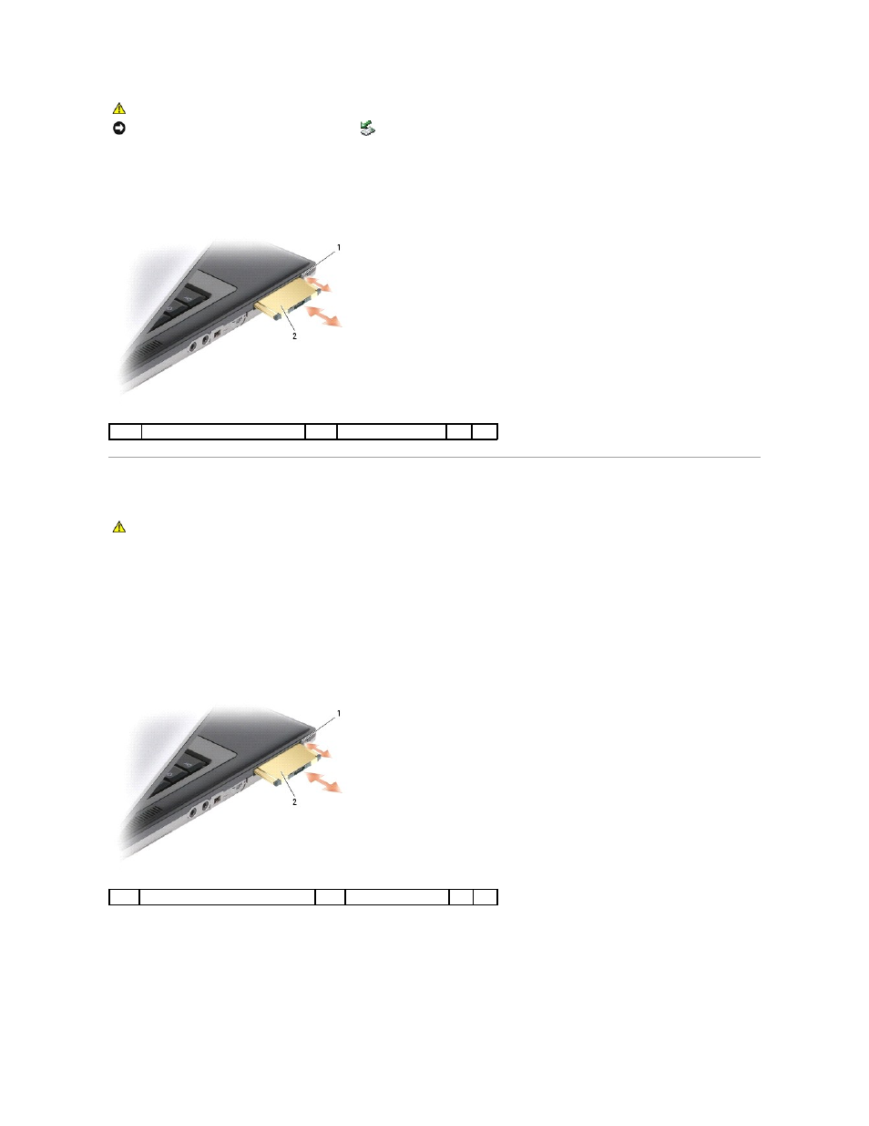 Installing a pc card or an expresscard | Dell Latitude D630C (Late 2008) User Manual | Page 33 / 40