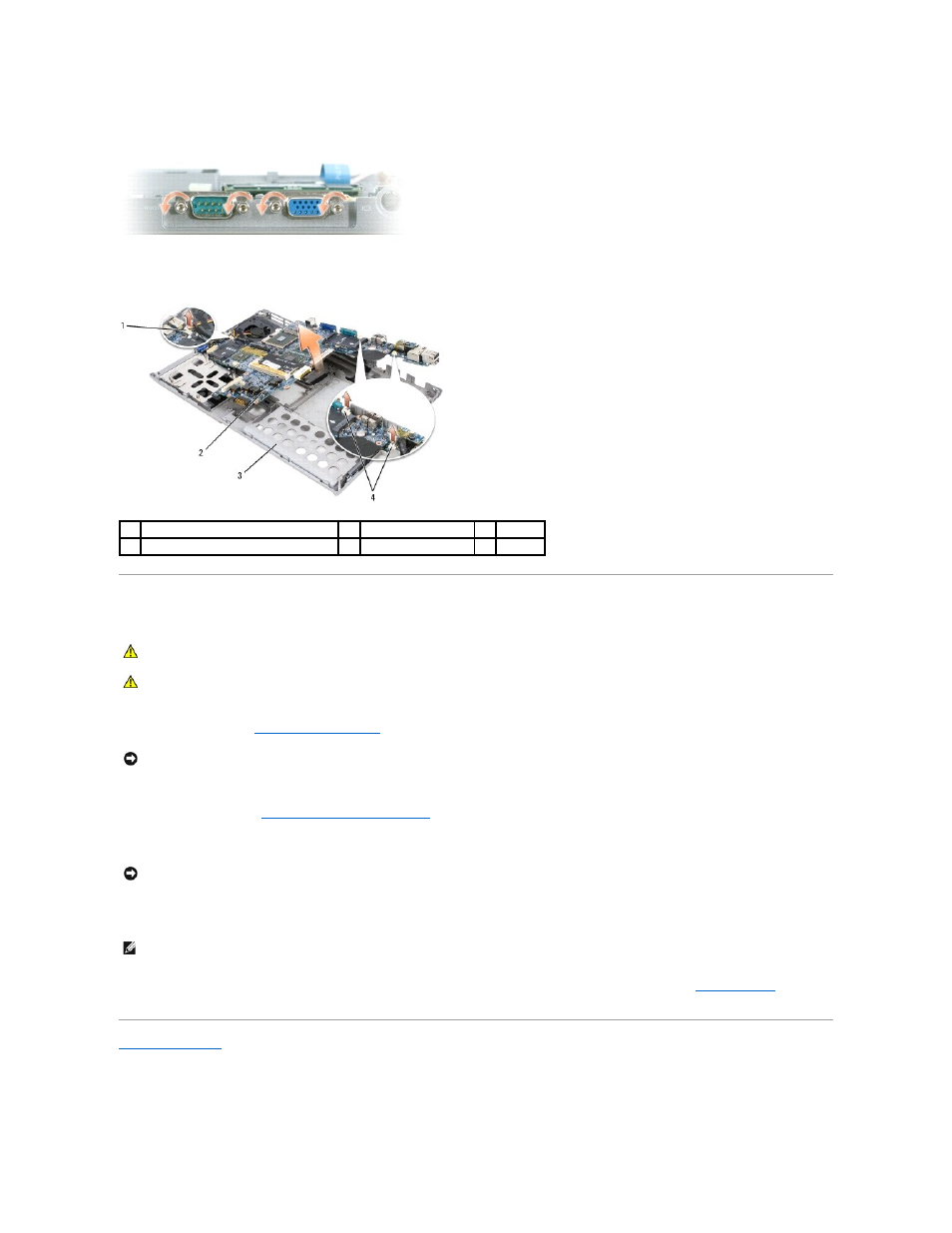 Installing the system board | Dell Latitude D630C (Late 2008) User Manual | Page 38 / 40