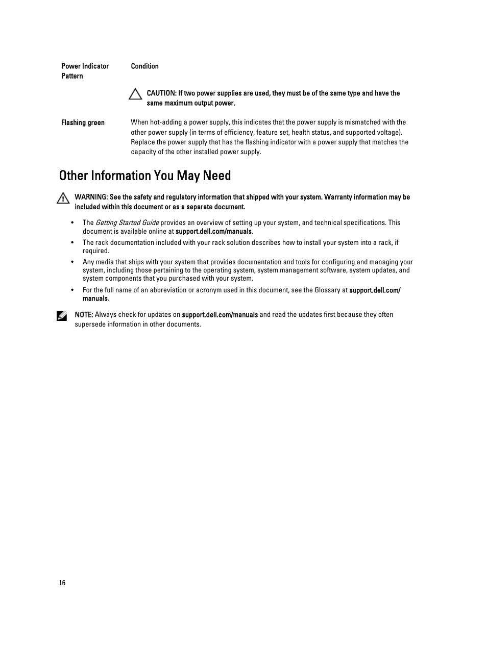 Other information you may need | Dell Powervault NX400 User Manual | Page 16 / 123