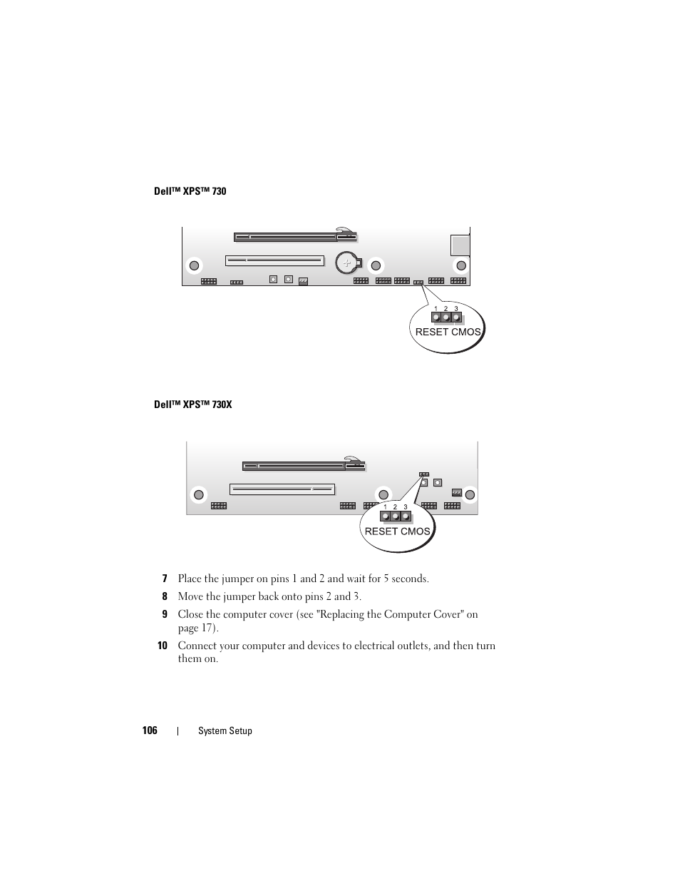 Dell XPS 730 (Late 2008) User Manual | Page 106 / 110