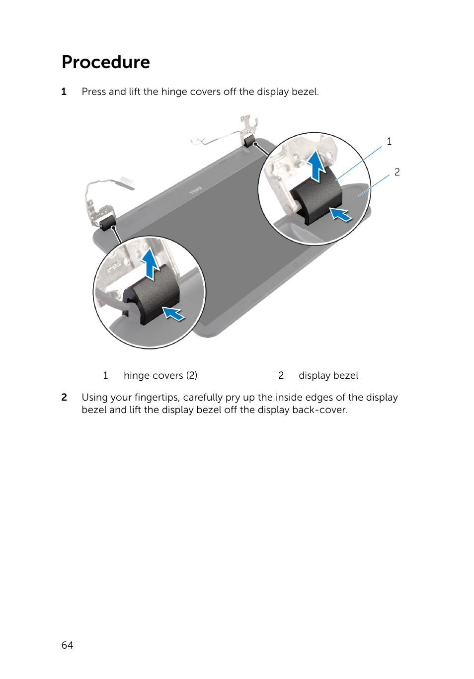 Procedure | Dell Inspiron 15 (3531, Mid 2014) User Manual | Page 64 / 83