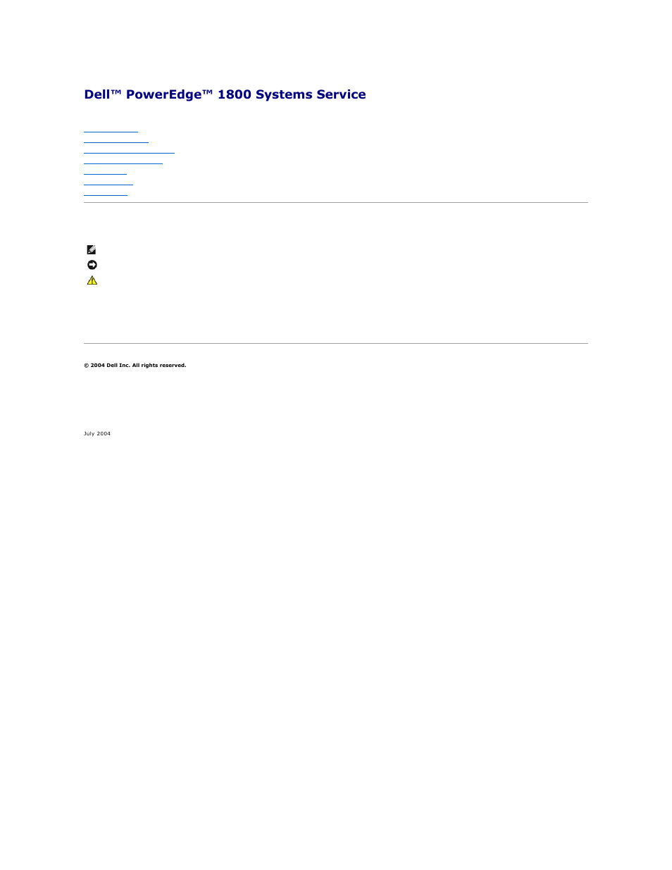 Dell PowerEdge 1800 User Manual | 8 pages