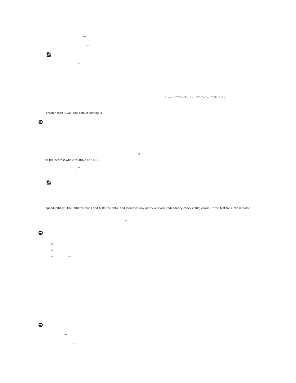 Using the scsi disk utilities, Advanced configuration settings | Dell PowerEdge 1500SC User Manual | Page 12 / 41