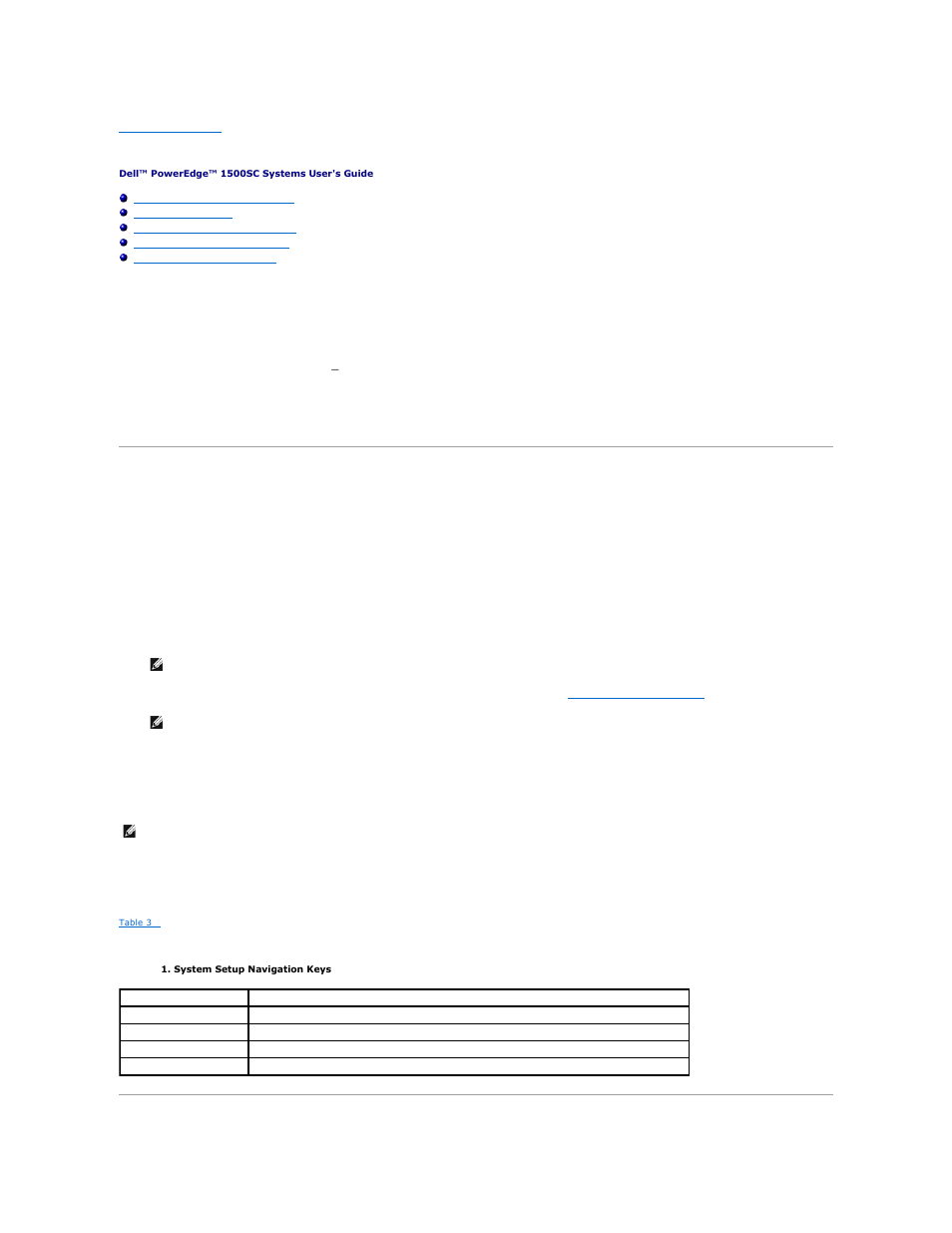 Using the system setup program, Entering the system setup program, Responding to error messages | Dell PowerEdge 1500SC User Manual | Page 23 / 41
