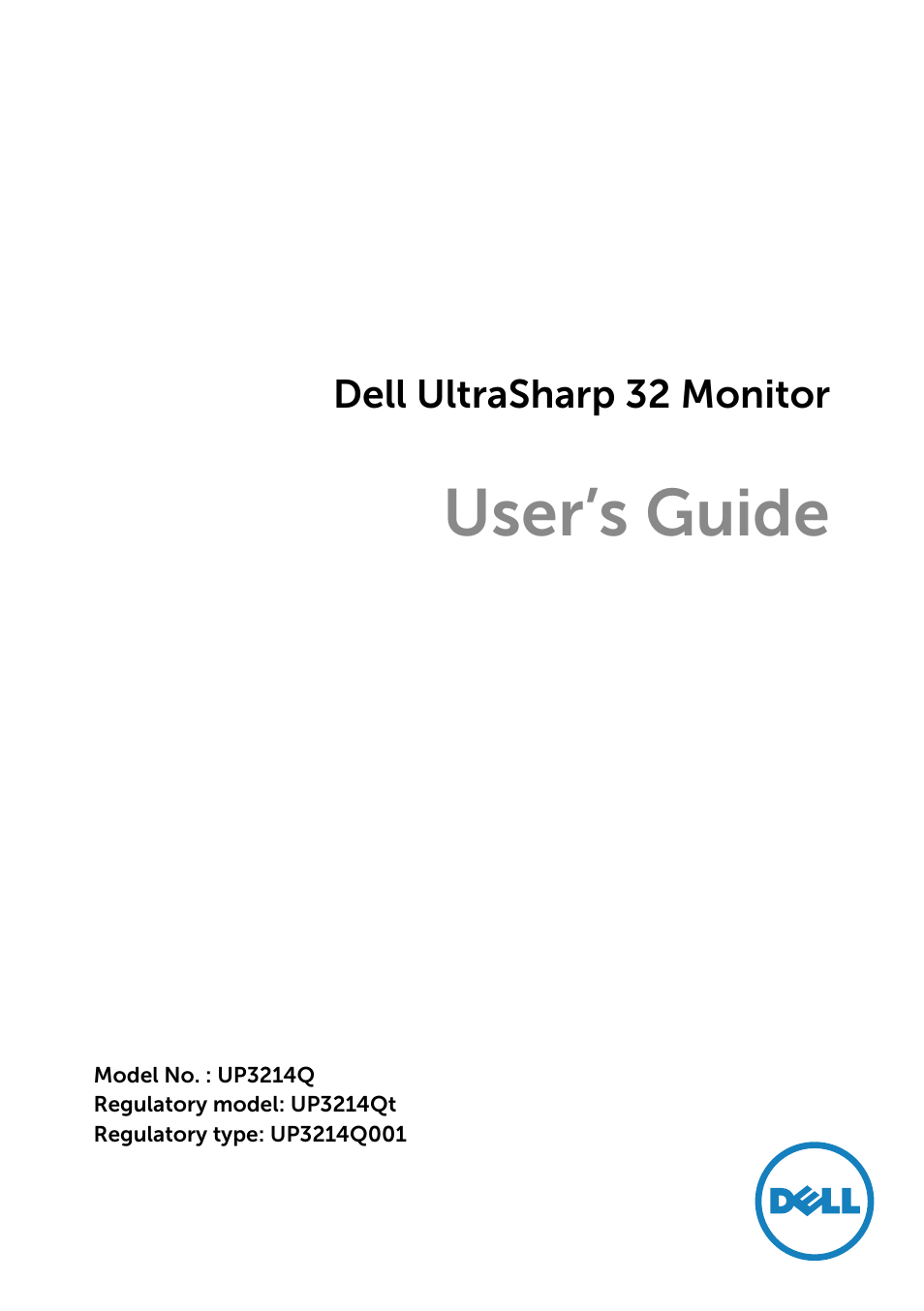 Dell UP3214Q Monitor User Manual | 75 pages