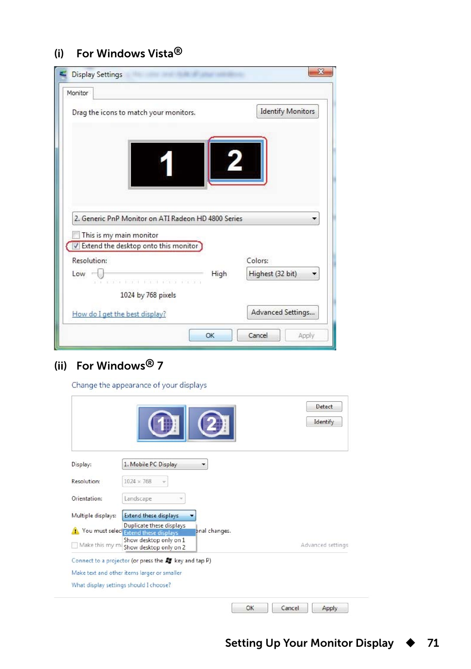 Dell UP3214Q Monitor User Manual | Page 71 / 75