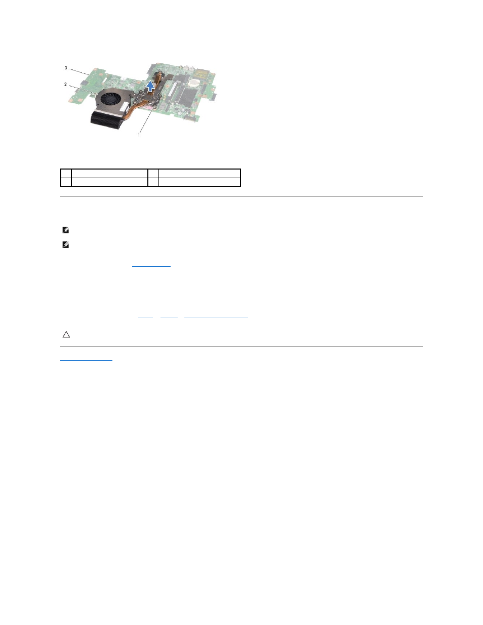 Replacing the processor heat sink | Dell Inspiron 1750 (Mid 2009) User Manual | Page 22 / 56