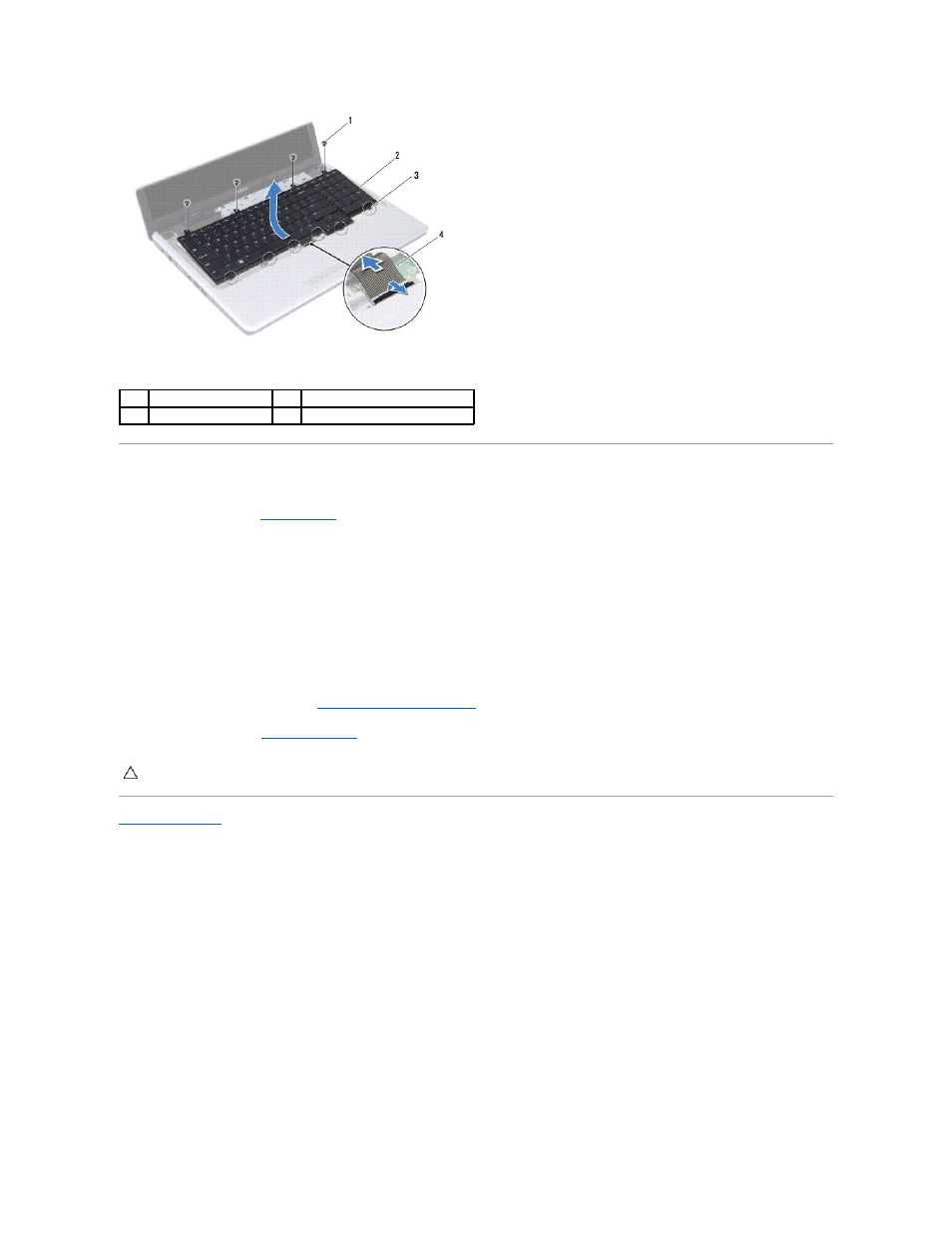 Replacing the keyboard | Dell Inspiron 1750 (Mid 2009) User Manual | Page 33 / 56