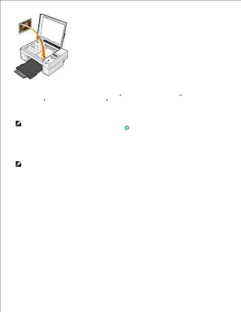 Scanning photos | Dell 924 All-in-One Photo Printer User Manual | Page 22 / 65