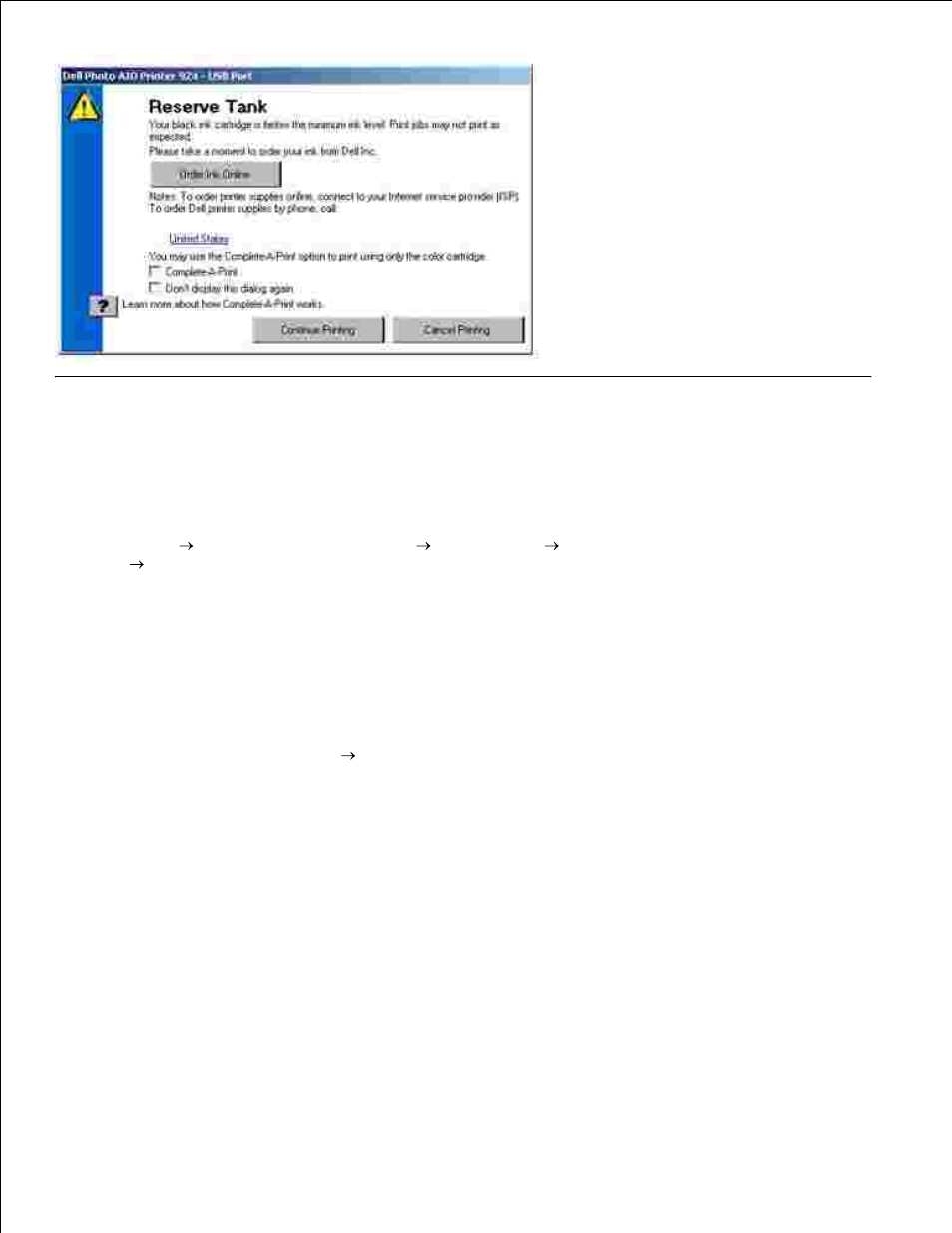 Removing and reinstalling the software | Dell 924 All-in-One Photo Printer User Manual | Page 38 / 65