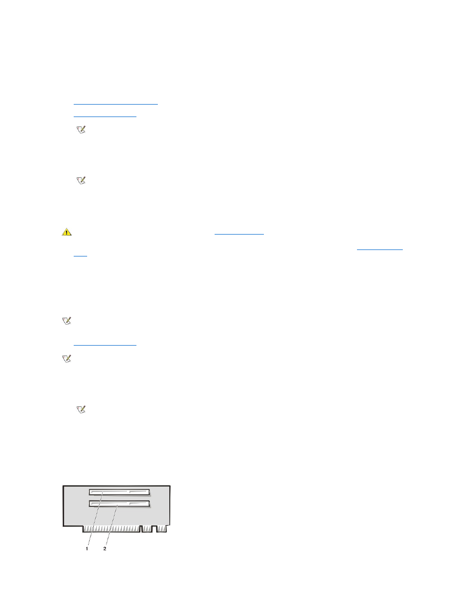 Removing an expansion card, Riser boards | Dell OptiPlex GX150 User Manual | Page 116 / 154