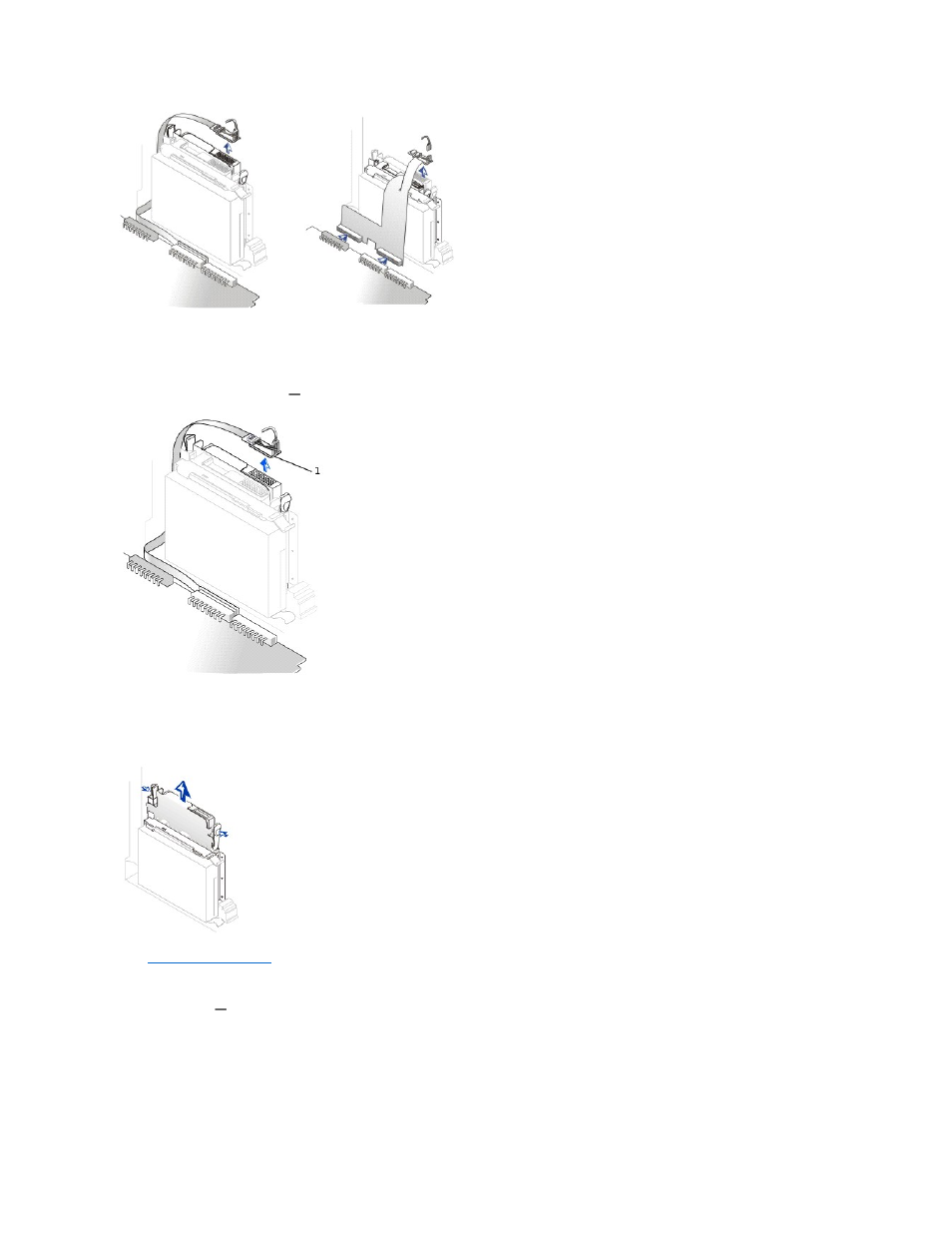 Removing the optical drive with the strip cable | Dell OptiPlex GX150 User Manual | Page 137 / 154
