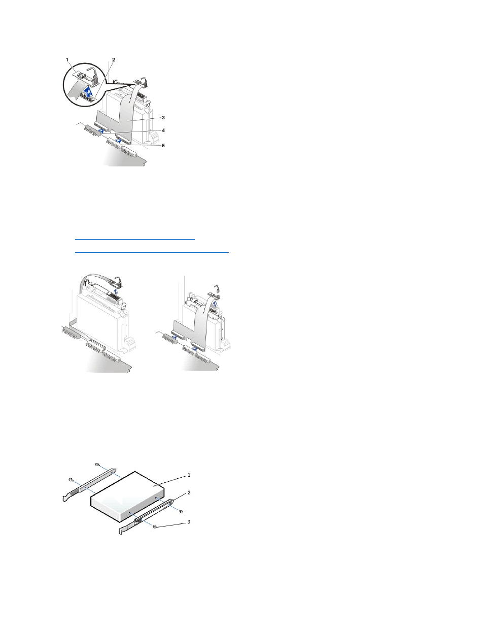 Replacing the optical drive | Dell OptiPlex GX150 User Manual | Page 138 / 154