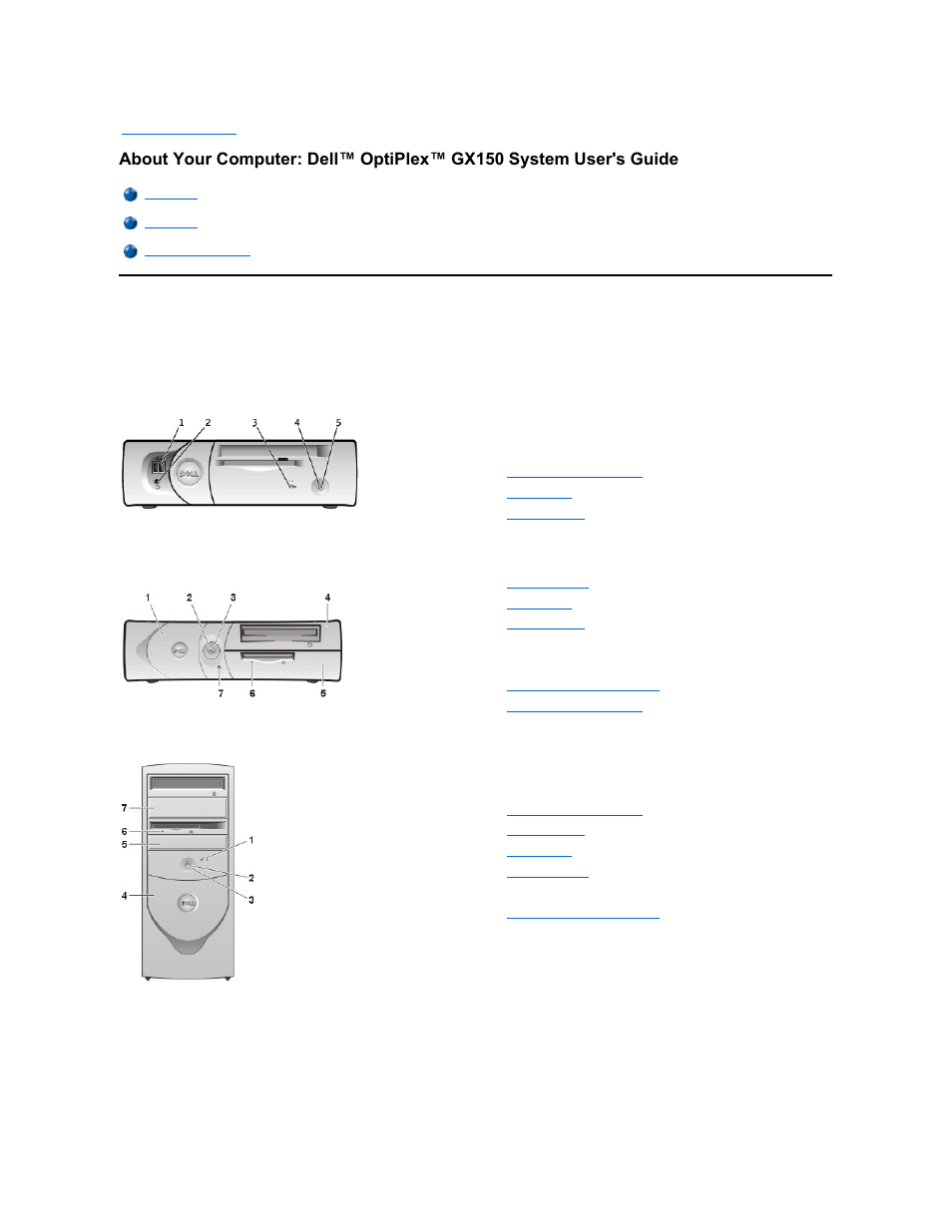 Dell OptiPlex GX150 User Manual | Page 3 / 154