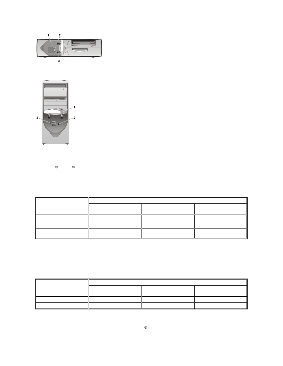 Power button | Dell OptiPlex GX150 User Manual | Page 4 / 154