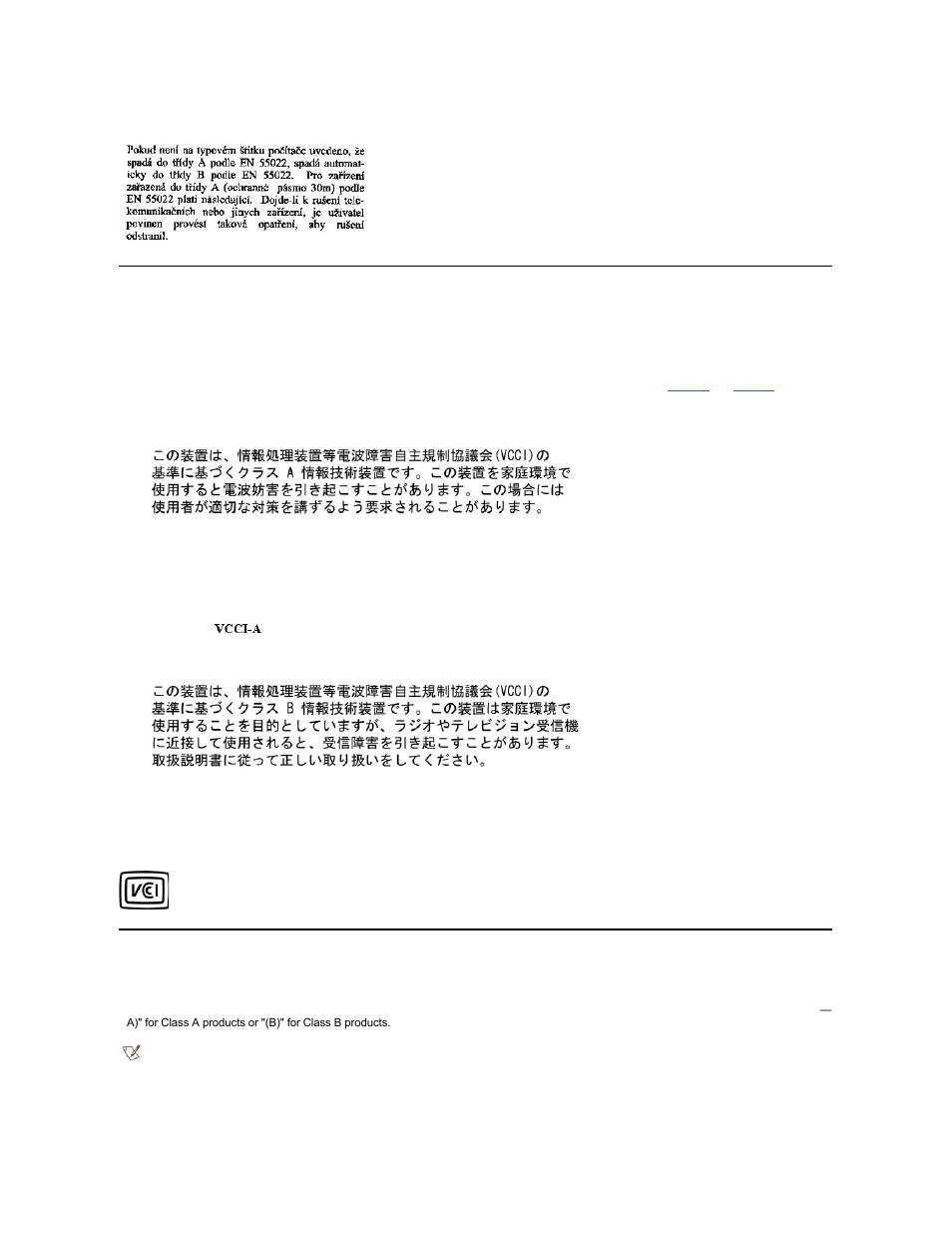 Vcci notice (japan only), Mic notice (republic of korea only) | Dell OptiPlex GX150 User Manual | Page 94 / 154