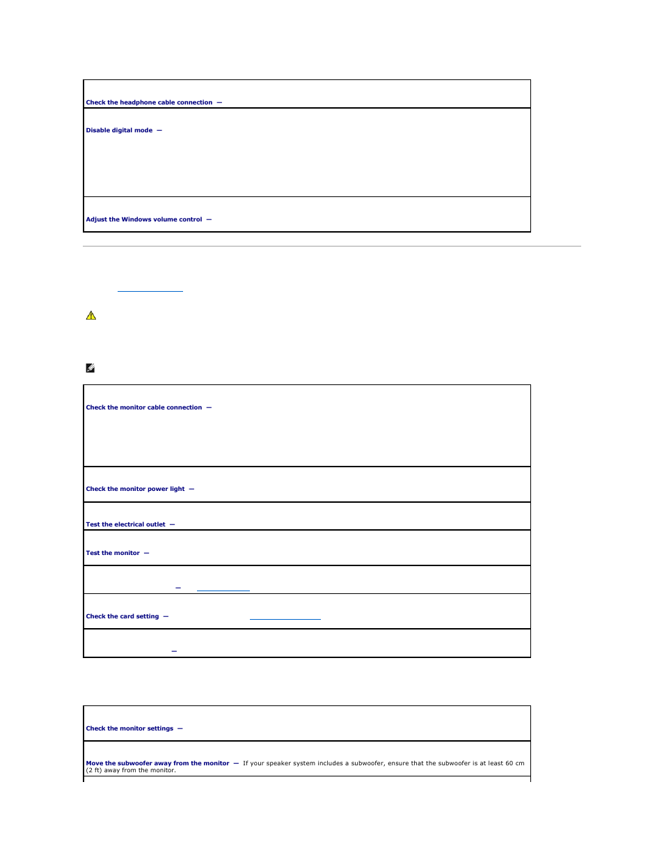 Video and monitor problems, If the screen is blank, If the screen is difficult to read | Dell OptiPlex 745c (Early 2007) User Manual | Page 100 / 120