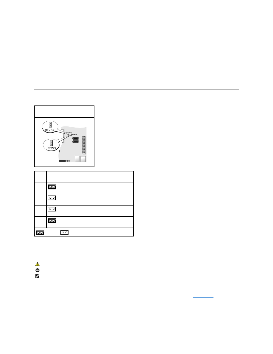 Jumper settings, Clearing forgotten passwords, Jumper settings clearing forgotten passwords | Floppy drive | Dell OptiPlex 745c (Early 2007) User Manual | Page 14 / 120