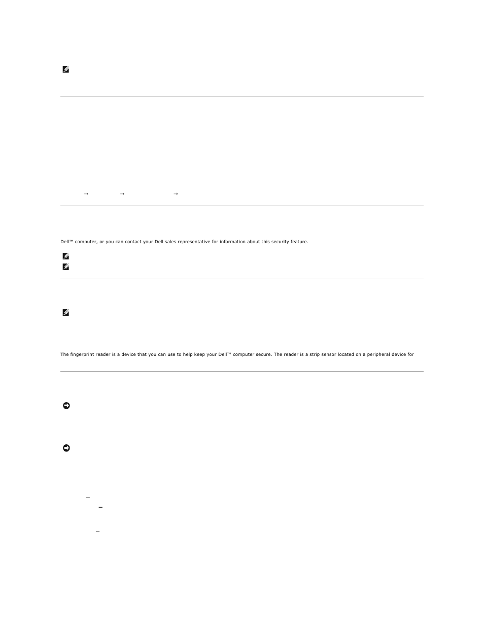Security management software, Computer tracking software, About smart cards and fingerprint readers | Password protection, System password | Dell OptiPlex 745c (Early 2007) User Manual | Page 6 / 120