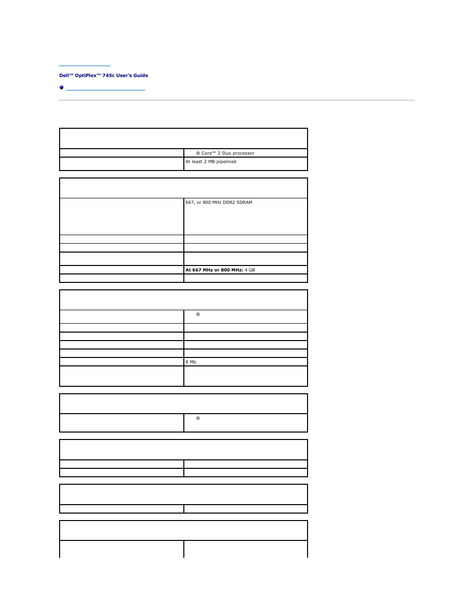 Mini tower computer specifications | Dell OptiPlex 745c (Early 2007) User Manual | Page 77 / 120