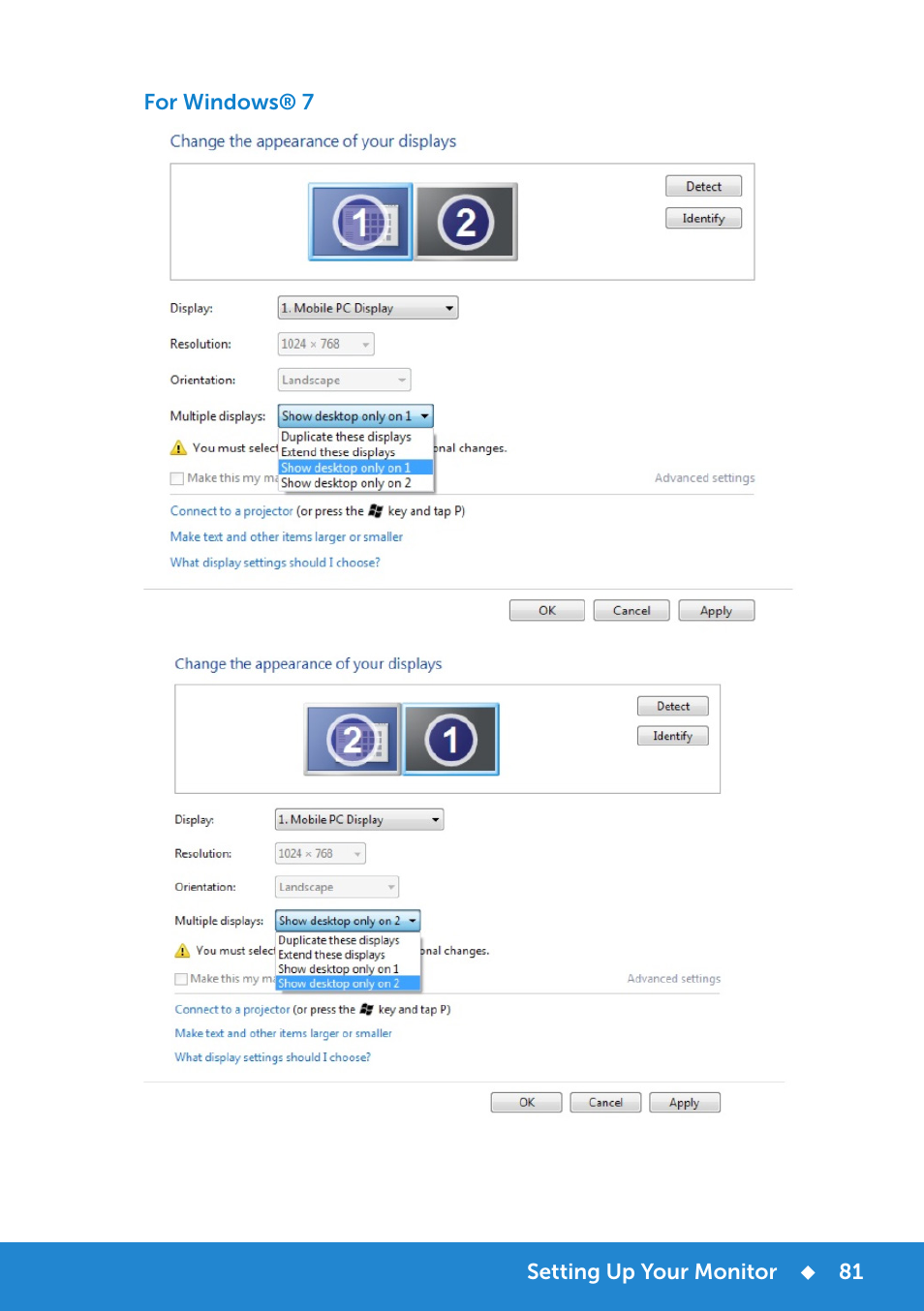 Dell E2015Hv Monitor User Manual | Page 81 / 82