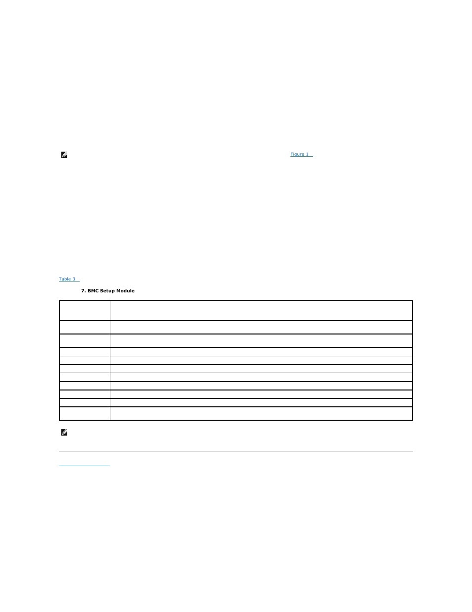 Baseboard management controller configuration, Entering the bmc setup module, Bmc setup module options | Dell PowerEdge 2800 User Manual | Page 24 / 30