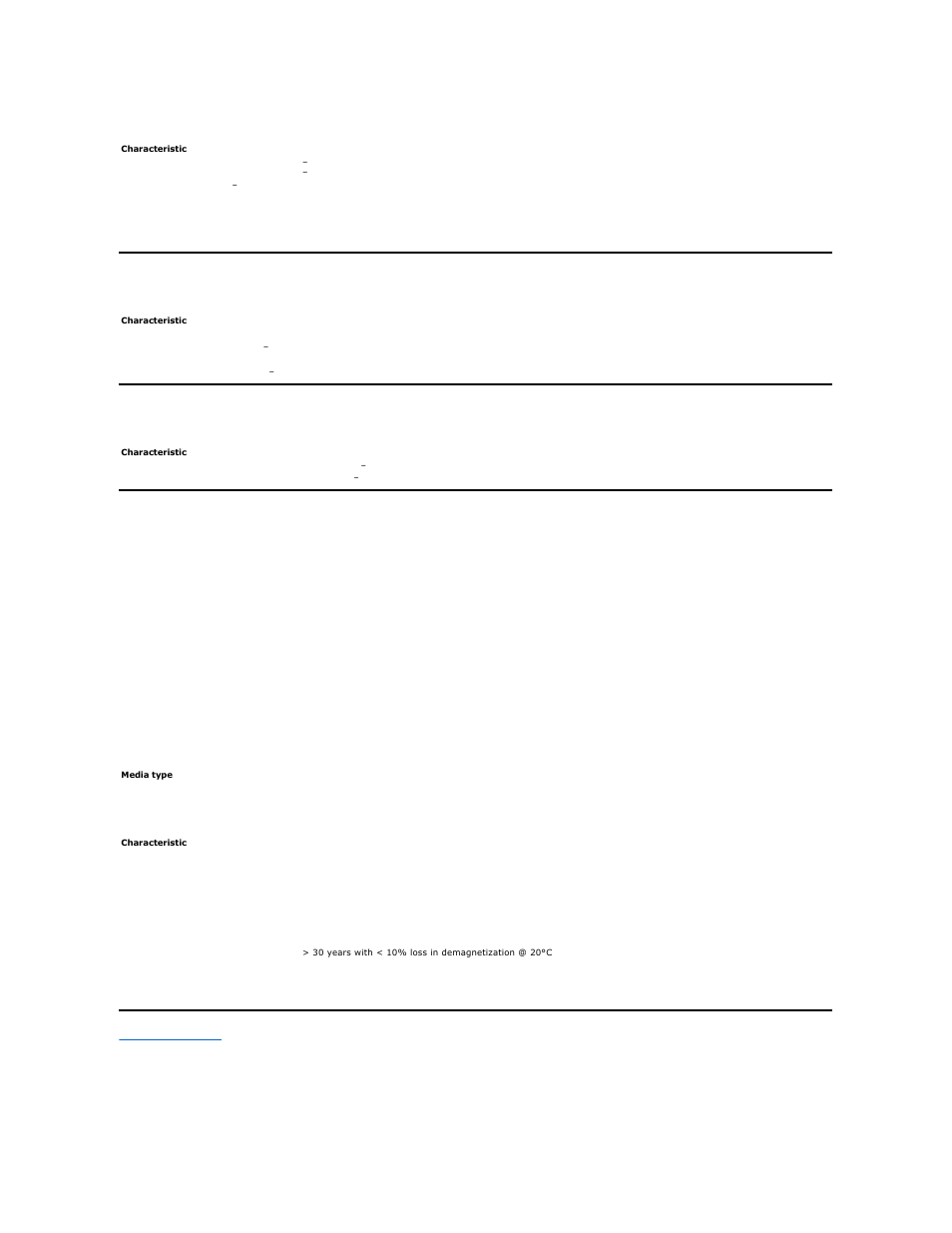 Autoloader vibration specifications, Autoloader shock specifications, Tape drive specifications | Autoloader power specifications | Dell PowerVault 124T User Manual | Page 48 / 64