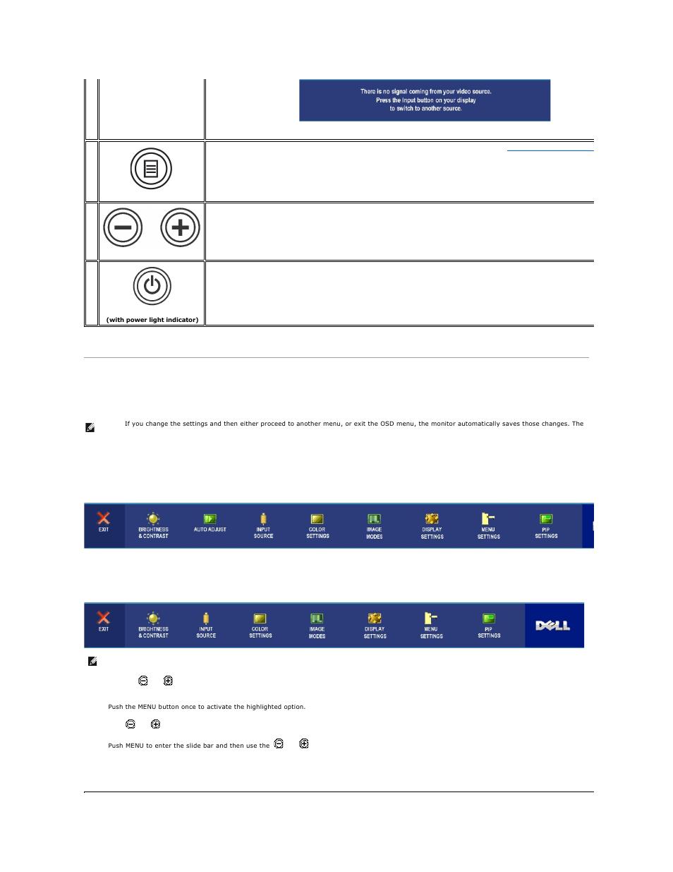 Using the osd, Accessing the menu system | Dell 2007FP Monitor User Manual | Page 27 / 43