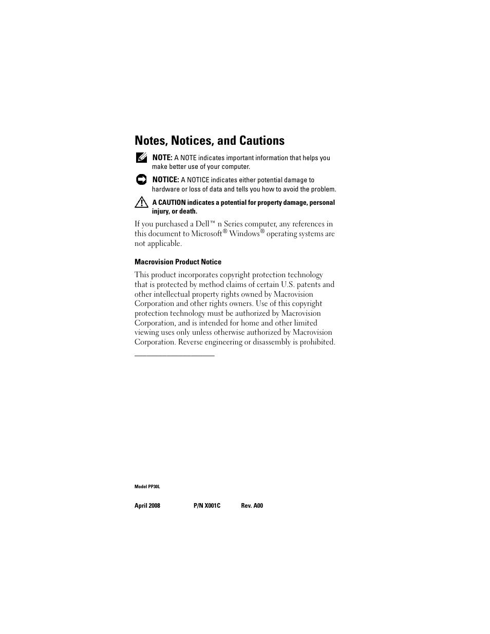 Dell Precision M4400 (Mid 2008) User Manual | Page 2 / 72