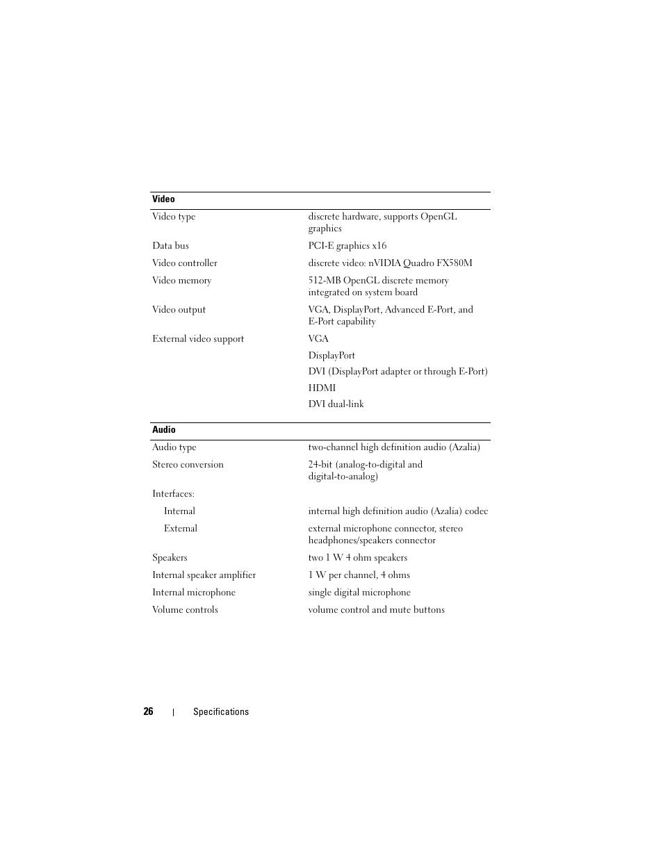 Dell Precision M4400 (Mid 2008) User Manual | Page 26 / 72